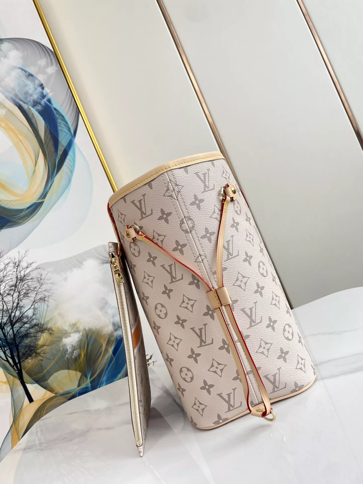 LV Neverfull MM Monopaname - ReplicaBags.is - Image 5