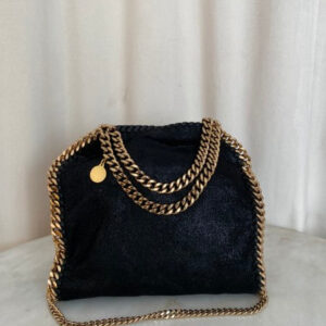 Stella Mccartney Black Mini Falabella Chain Small Bag