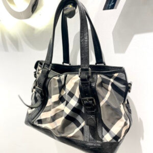 Burberry Bicolor Check Shoulder Bag