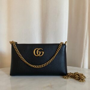 Gucci Black GG Zip Crossbody Bag