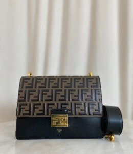 Fendi Bicolor Kan U Top Handle Bag
