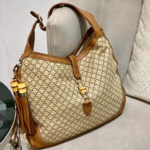Gucci Bicolor Diamante New Jackie Shoulder Bag