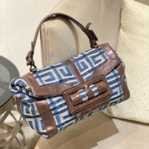 Givenchy Blue Denim Logo Hobo Bag