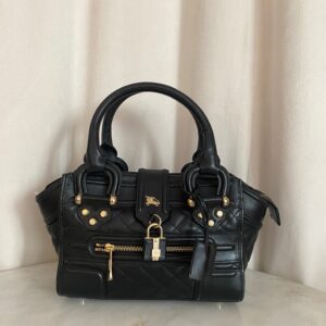 Burberry Black Mini Monor Tote Bag