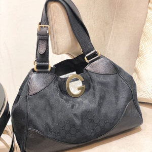 Gucci Black GG Buckle Bag