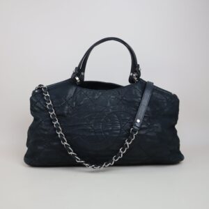 Chanel Black Iridescent CC Tote Bag