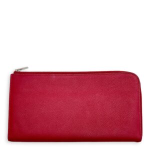 Remix Duo GM Rouge Grenat Wallet in Epsom, Palladium hardware