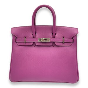 Birkin 25 Cyclamen in Epsom, Palladium hardware