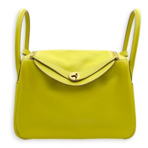 Lindy 30 Lime in Swift, Gold hardware