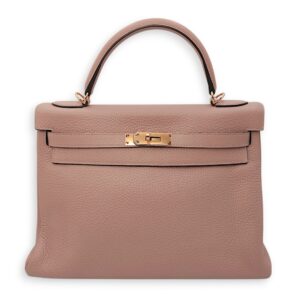 Kelly 32 Glycine in Clemence, Gold hardware