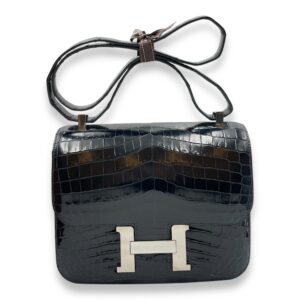 Constance 24 Blue Sapphire in Shiny Niloticus, Palladium hardware