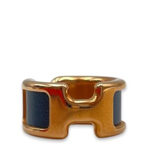 Olympe Small Model Blue De Prusse Ear Cuff in Box, Rose Gold hardware