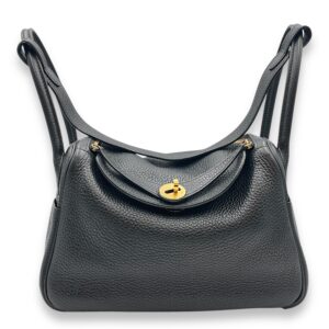 Lindy 26 Black in Clemence, Gold hardware