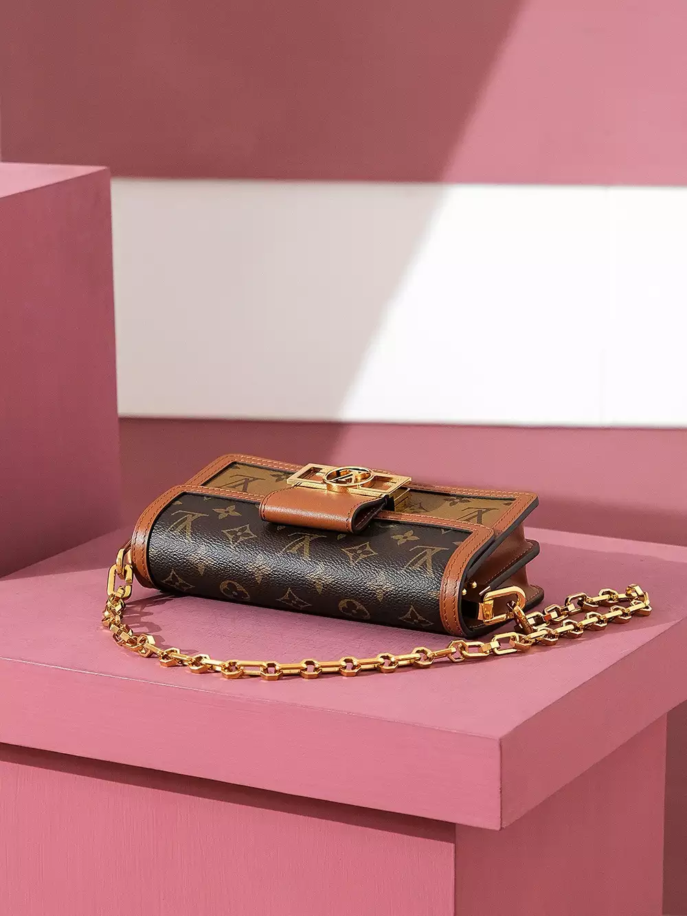 Dauphine East West Monogram Reverse Brown - Repbags.is - Image 8