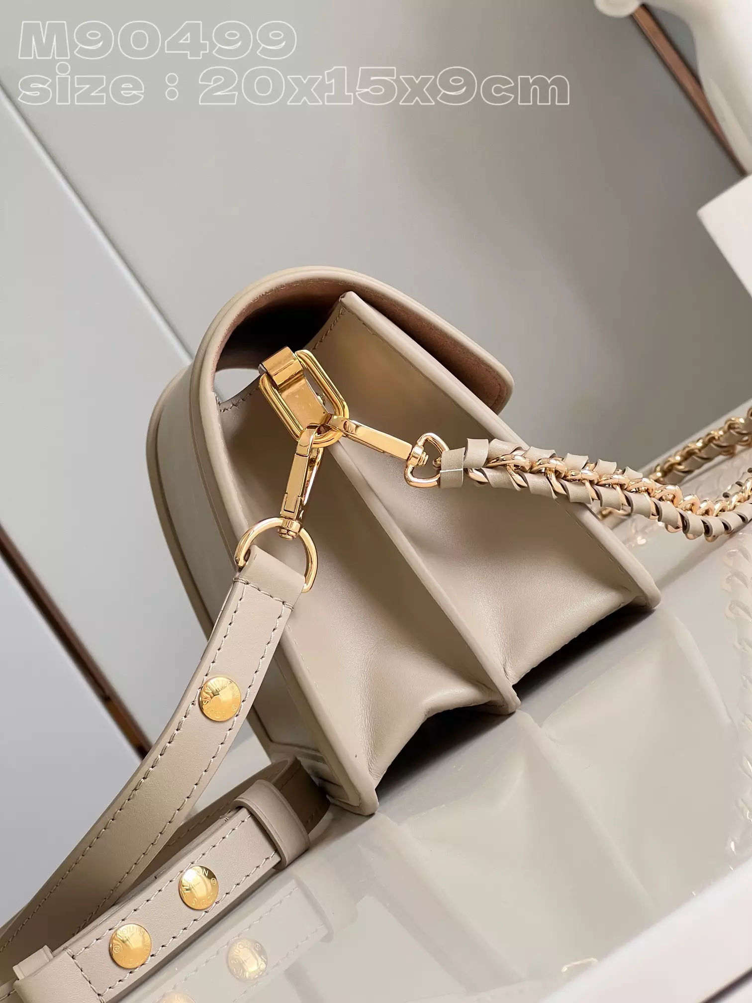 Louis Vuitton Mini Dauphine Poivre Brown - Repbags.is - Image 5