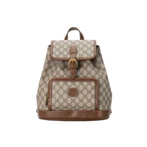 Backpack with Interlocking G Beige and ebony - GB069