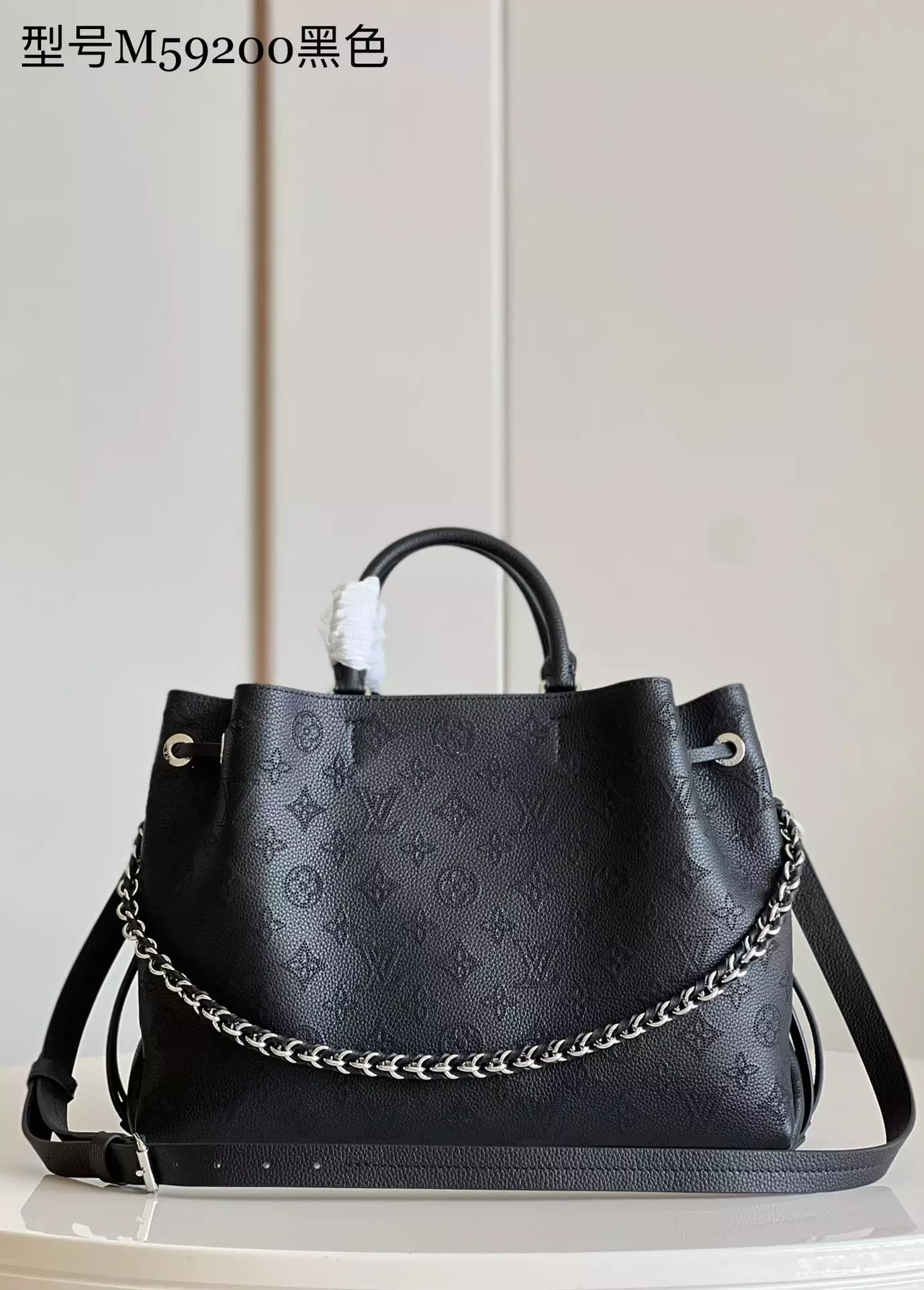 Bella Tote Black Mahina Calfskin - Repbags.ru - Image 3