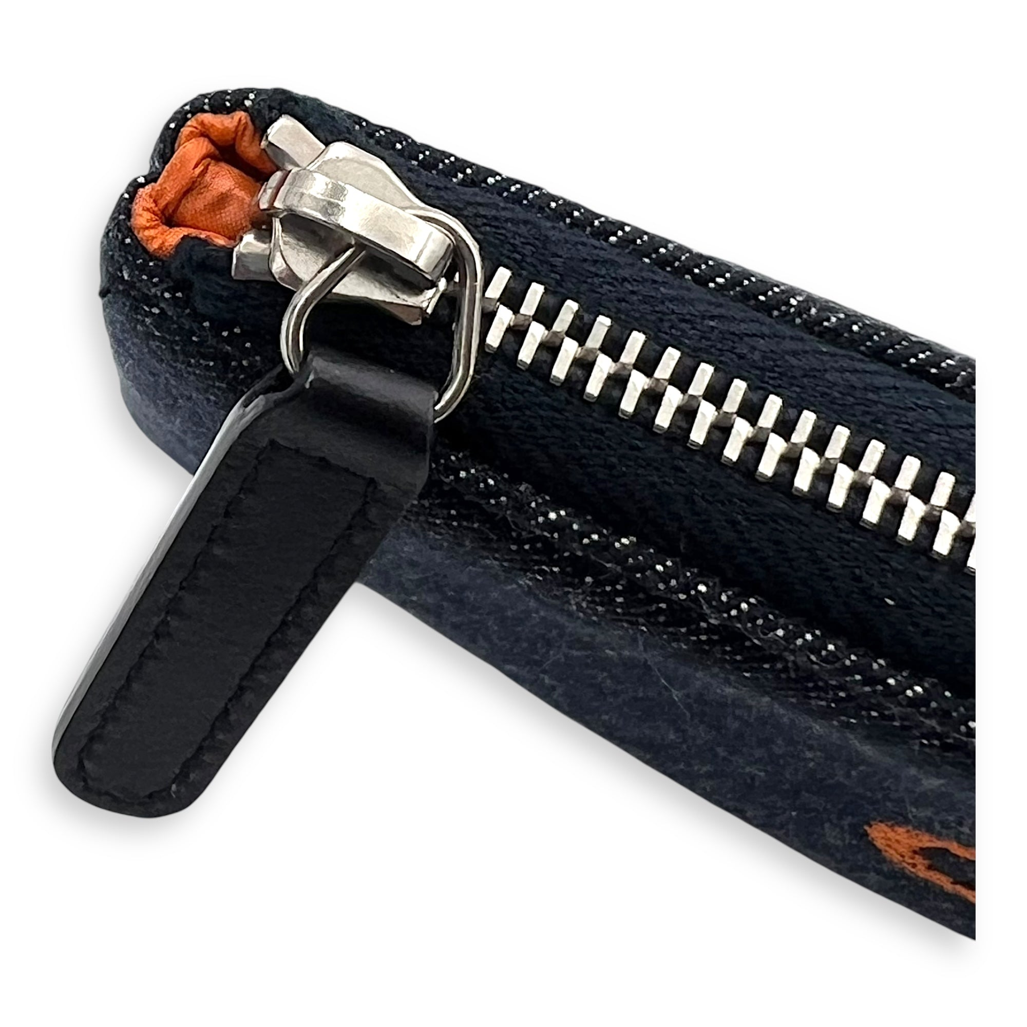 Deauville Pouch Blue in Denim, Silver hardware - Image 10