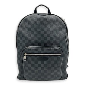 Josh Backpack Graphite in Coated Canvas, Silver hardware