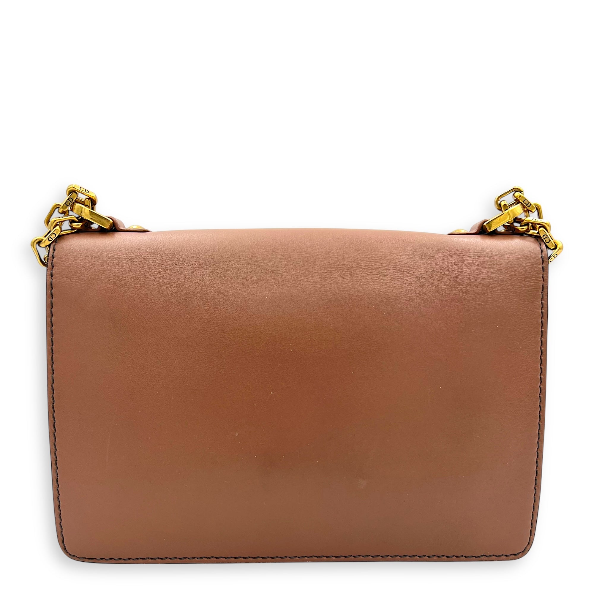 J'adior Shoulder Bag Beige in Calfskin, Gold hardware - Image 3