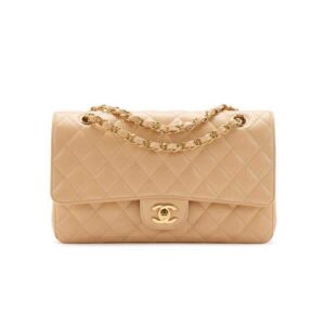 Chanel Classic Medium Caviar Flap Beige