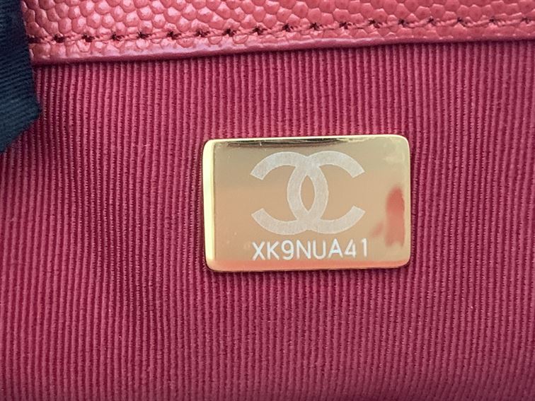 Chanel Mini Flap Bag Red Shiny Calfskin - Image 9