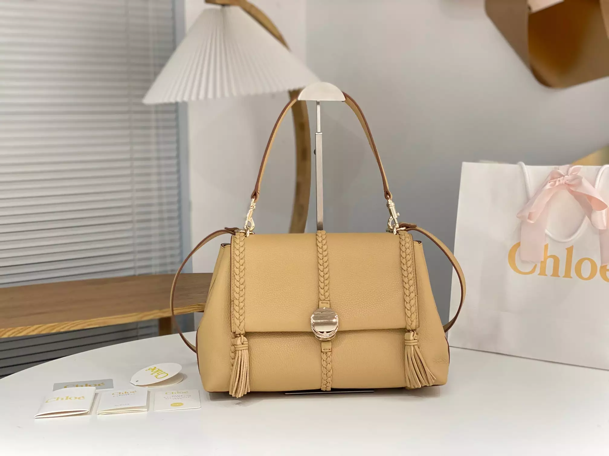 Chloé Penelope Medium Softy Yellow Leather - Repbags.ru - Image 3