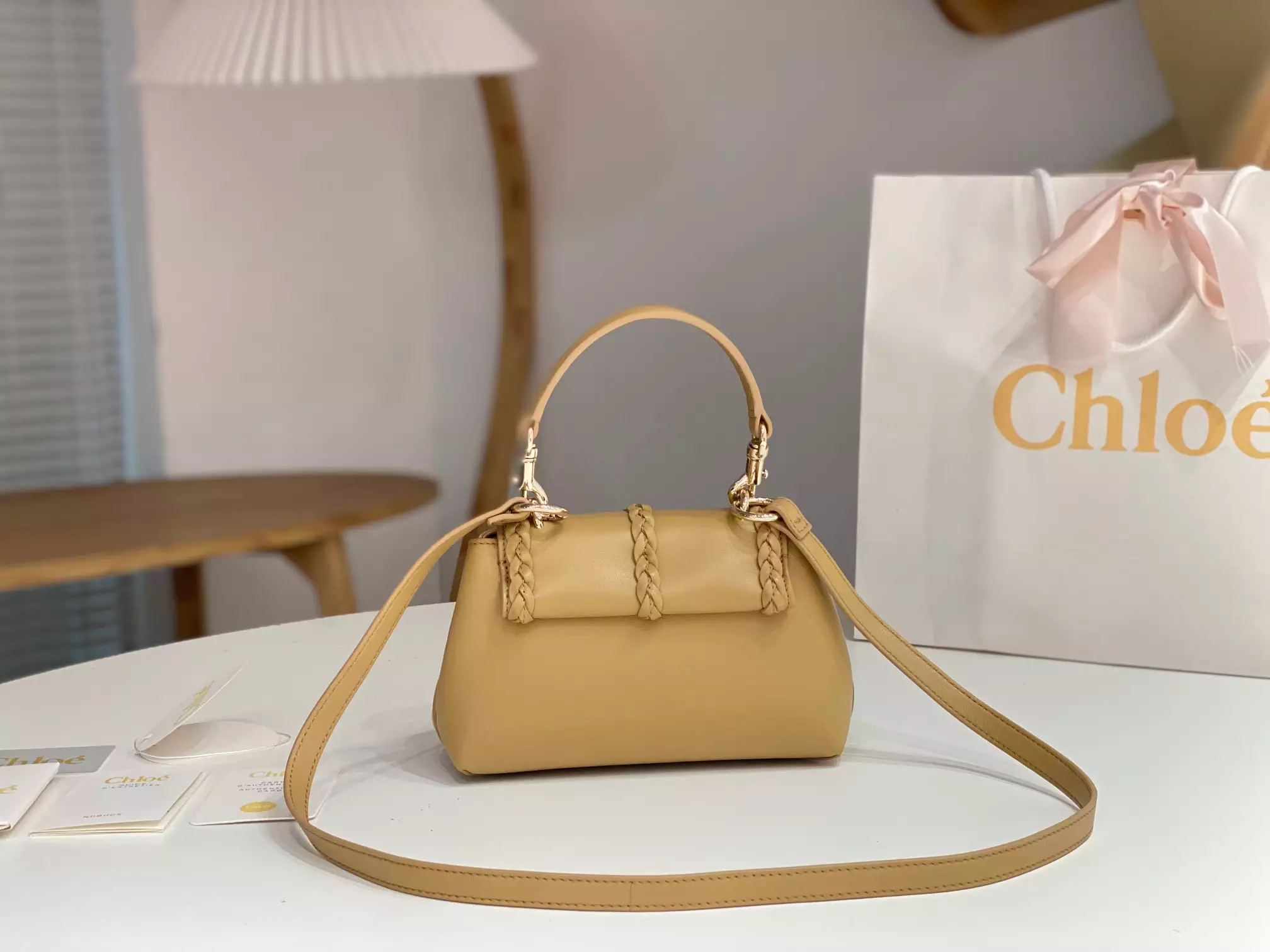 Chloé Penelope Mini Soft Softy Yellow Leather - Repbags.ru - Image 9