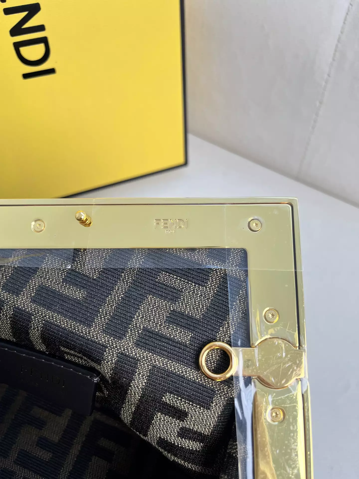 Fendi First Small Black Interlaced Leather Bag - Repbags.ru - Image 11