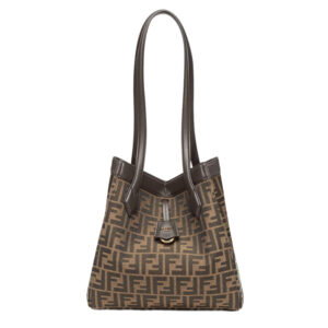 Fendi Origami Medium Brown FF Jacquard Bag - Repbags.ru