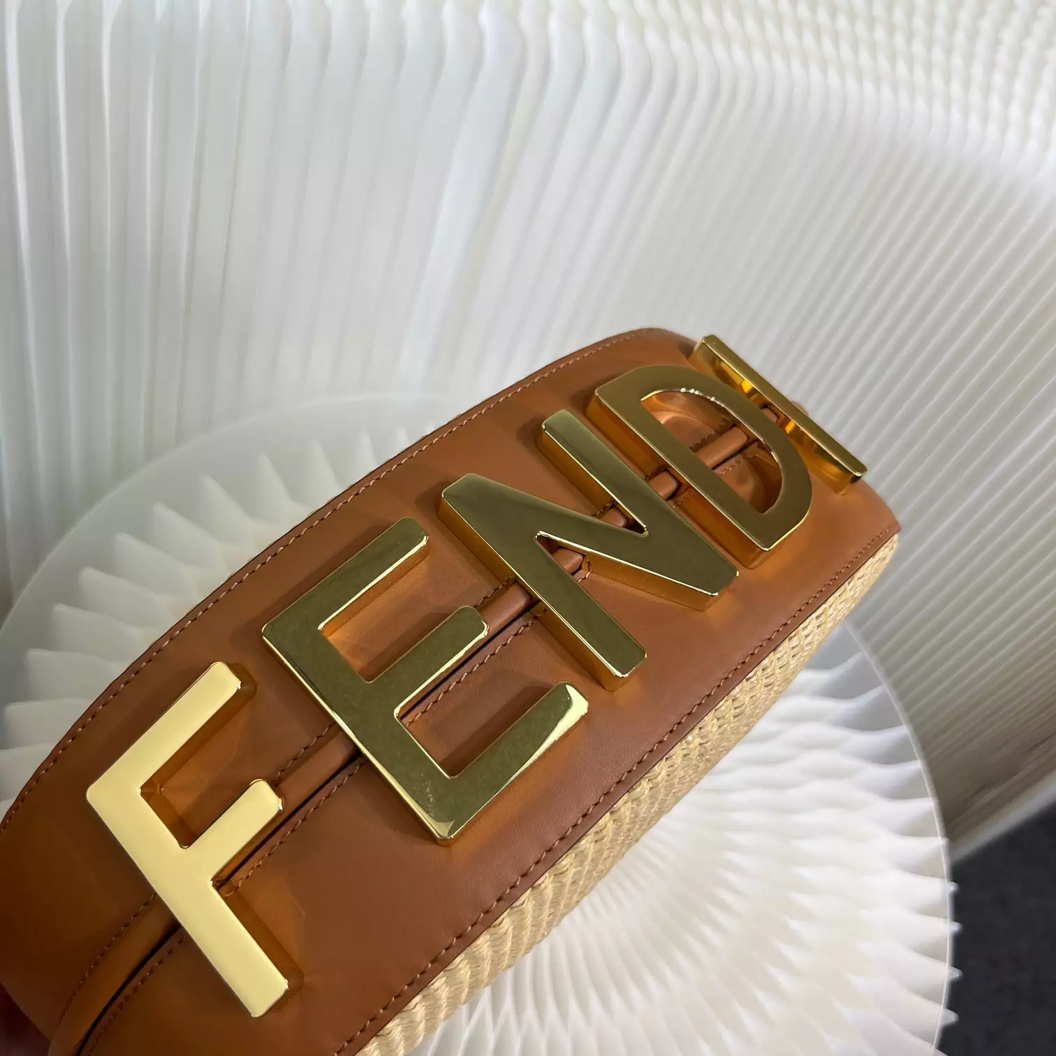 Fendigraphy Small Natural Straw Bag - Repbags.ru - Image 7