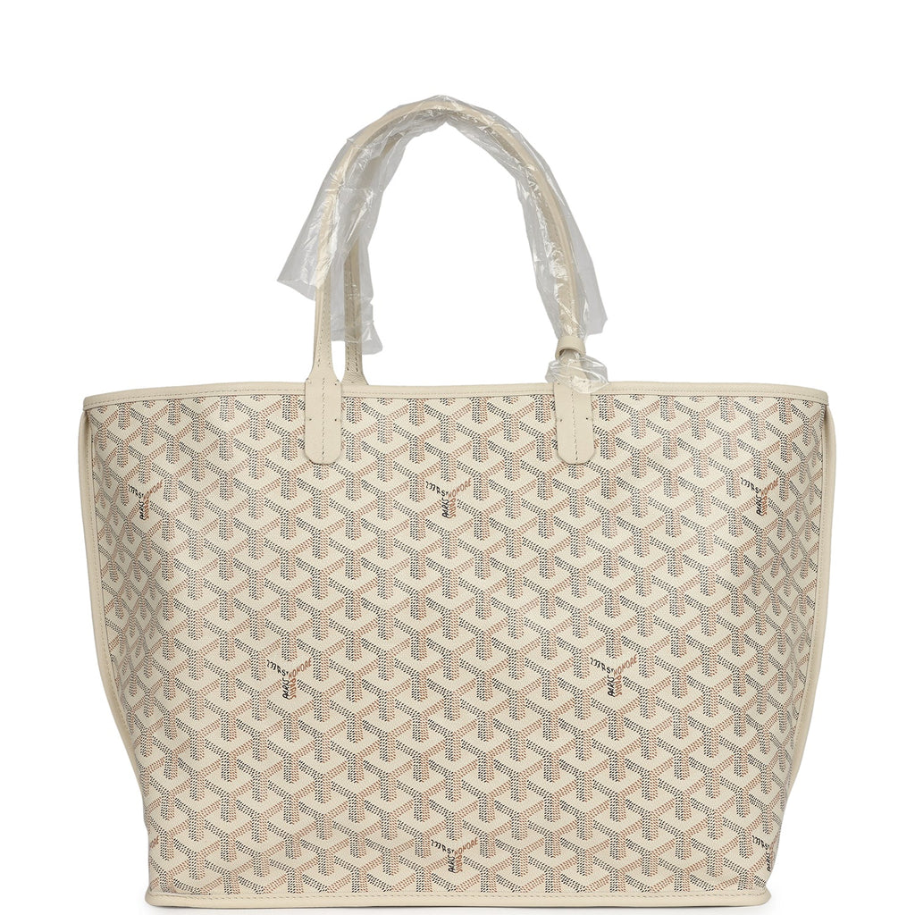 Goyard Goyardine Sand Anjou PM Embroidered Seahorse Bag Palladium Hardware - Image 5