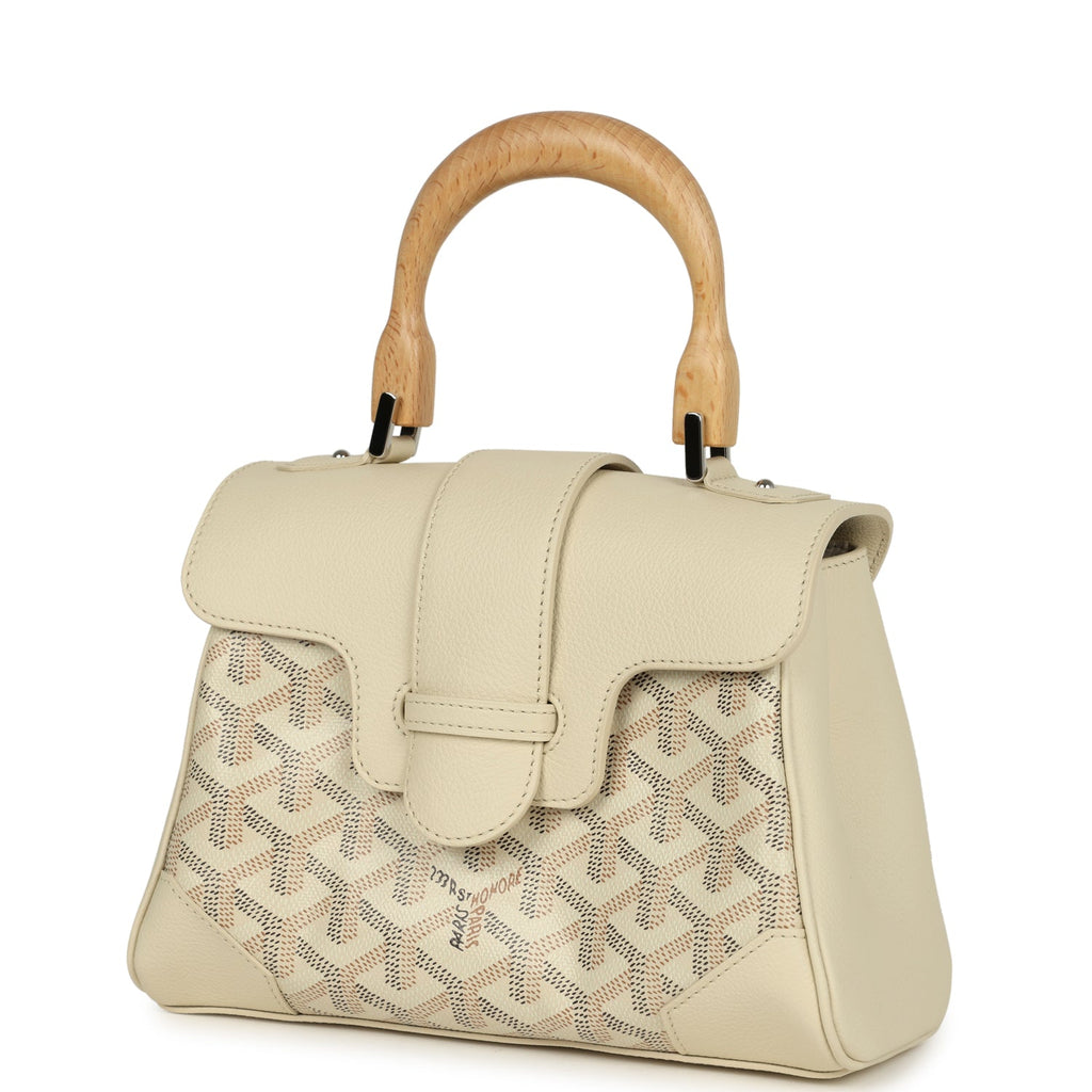 Goyard Goyardine Canvas Sand Soft Saigon Mini Palladium Hardware - Image 6