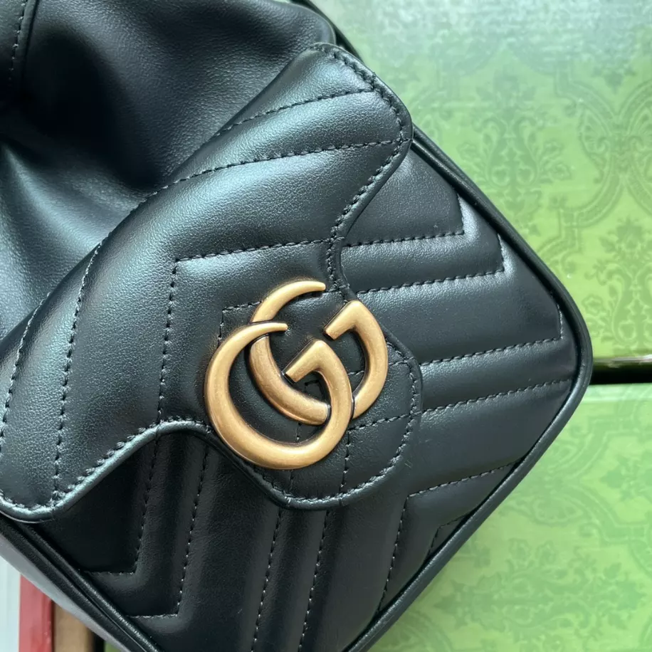 GG Marmont Mini Bucket Bag - Image 9