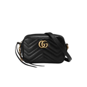 GG Marmont mini shoulder bag Black