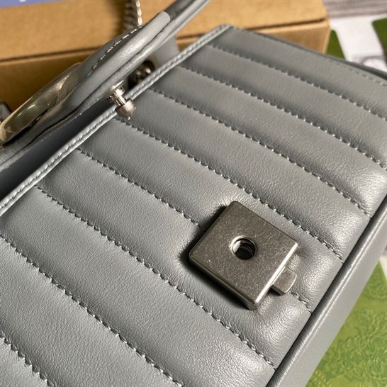 GG Marmont small shoulder bag Dark grey - Image 8