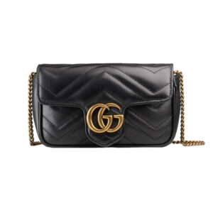 GG Marmont super mini bag Black
