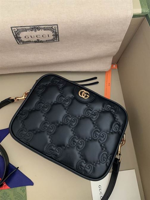 GG Matelassé small bag Black leather - GB078 - Image 6