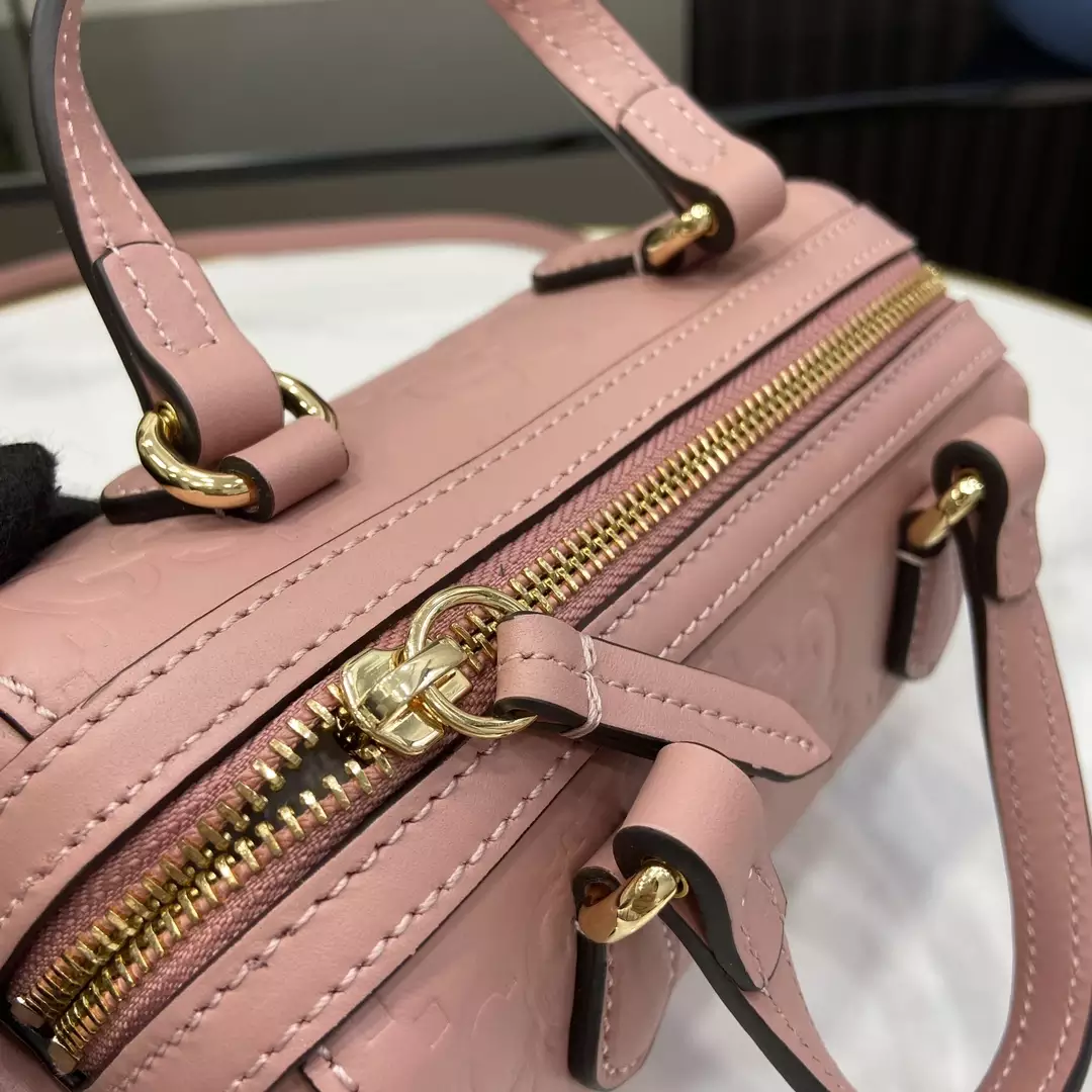 GG Super Mini Top Handle Bag Rose Beige Leather - Repbags.ru - Image 7