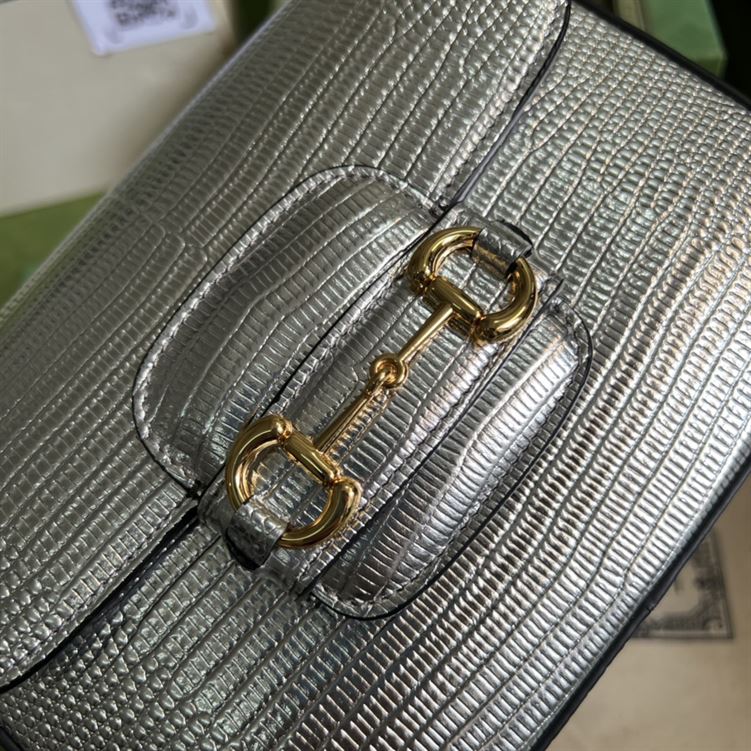 Gucci Horsebit 1955 lizard mini bag - Image 10