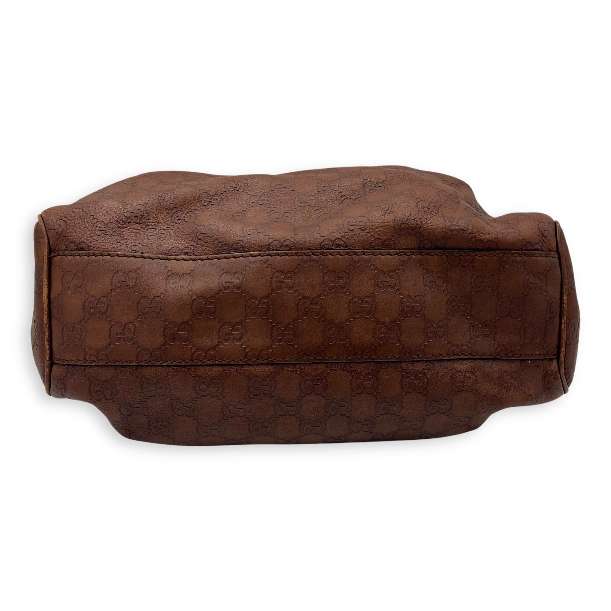 Shukey Shoulder Bag Brown in Calfskin, Gold hardware - Image 6