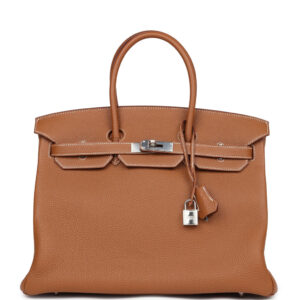 Hermes Birkin 35 Gold Togo Palladium Hardware