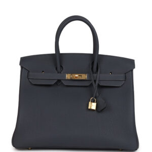 Hermes Birkin 35 Ardoise Togo Gold Hardware