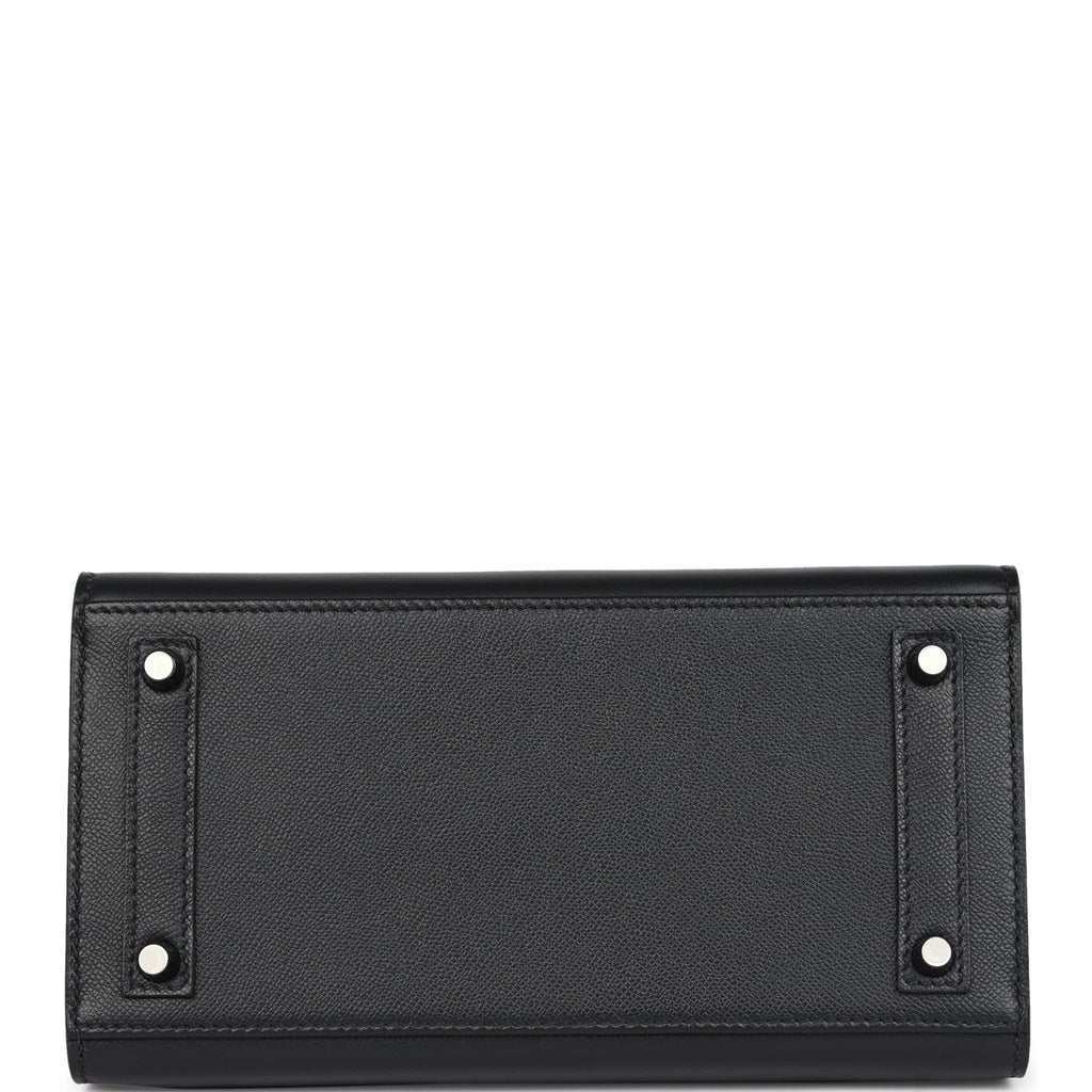 Hermes "Midnight" Faubourg Birkin Sellier 20 So Black Matte Alligator Black Hardware - Image 7