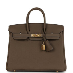 Hermes Birkin 25 Toundra Verso Togo Gold Hardware