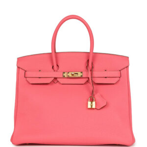Hermes Birkin 35 Rose Lipstick Togo Gold Hardware