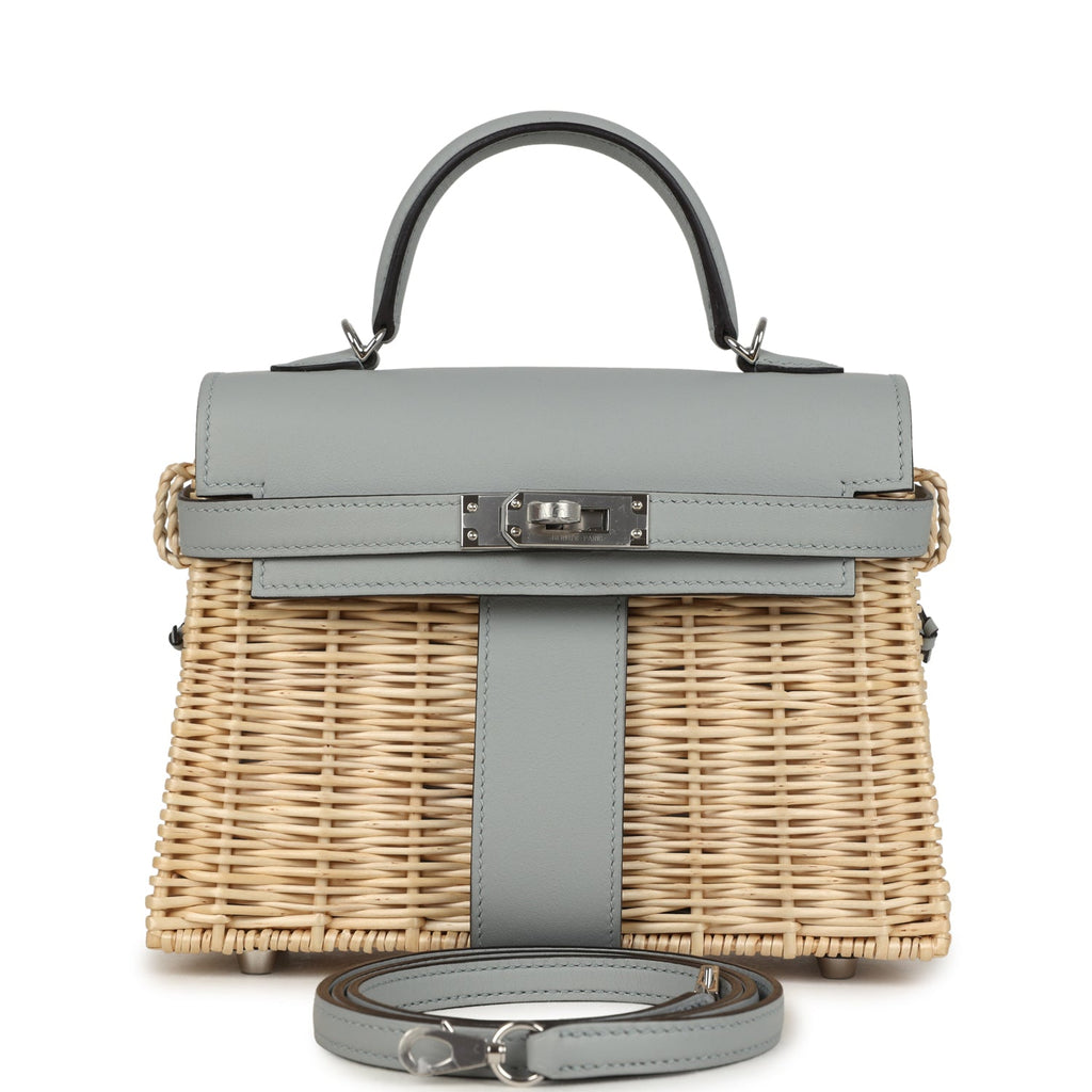 Hermes Mini Picnic Kelly 20 Bleu Glacier Swift Palladium Hardware