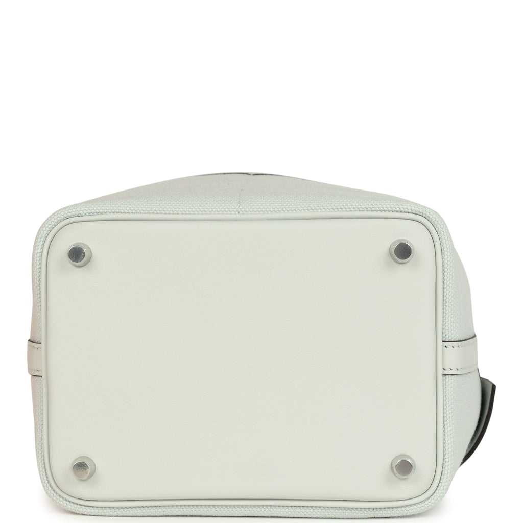 Hermes Picotin Cargo 18 Gris Platine Toile Canvas and Swift Palladium Hardware - Image 7