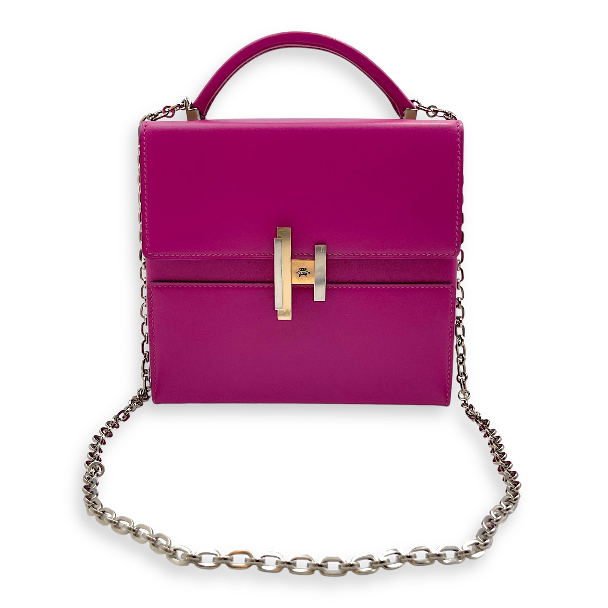 Cinhetic Box Rose Pourpre in Tadelakt, Permabrass & Palladium hardware - Image 10