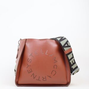 Stella Mccartney Camel Logo Crossbody Bag